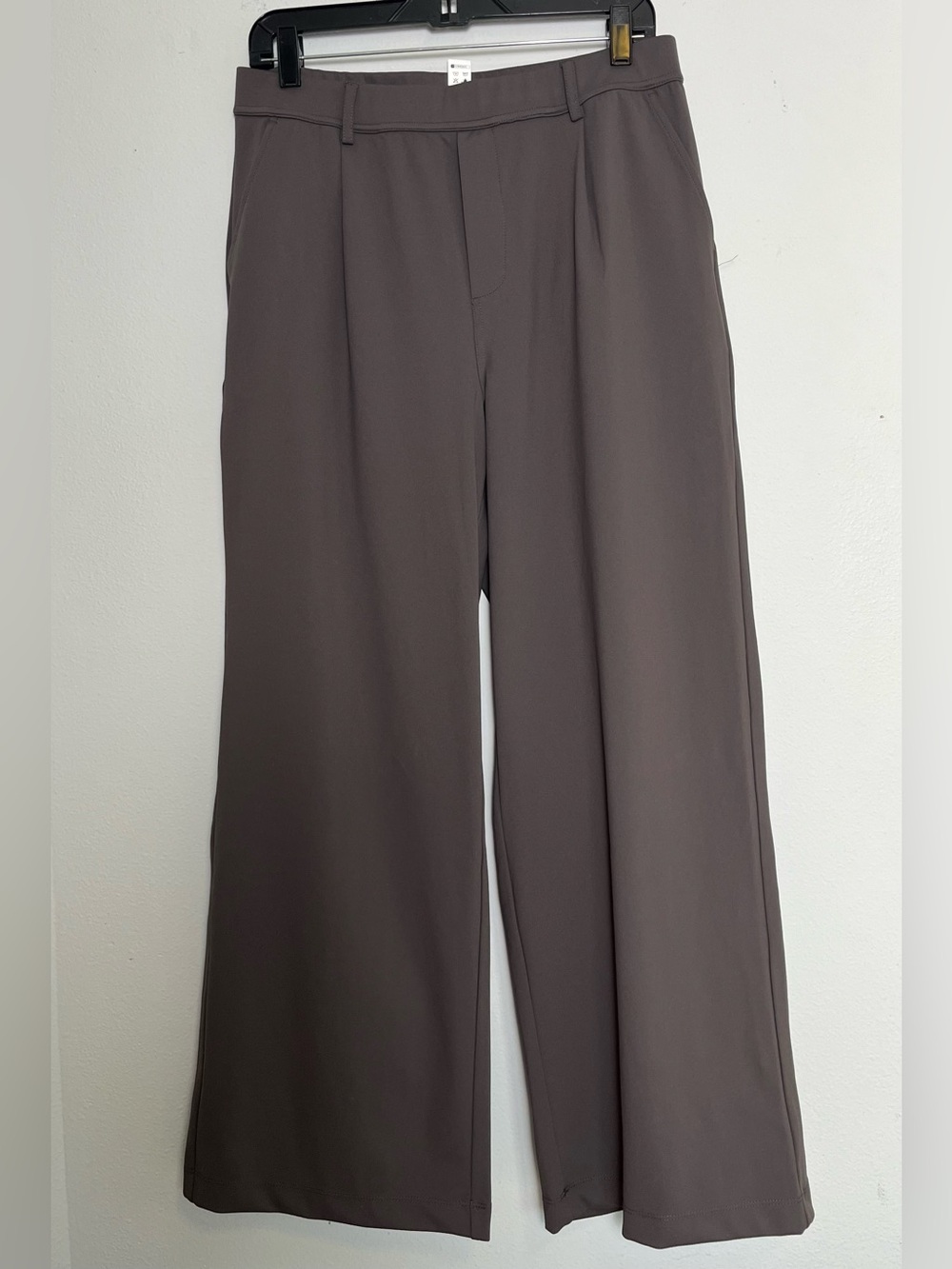 Halara Flex High Waisted Wide Leg Pants in Taupe Sz Petite Lg
